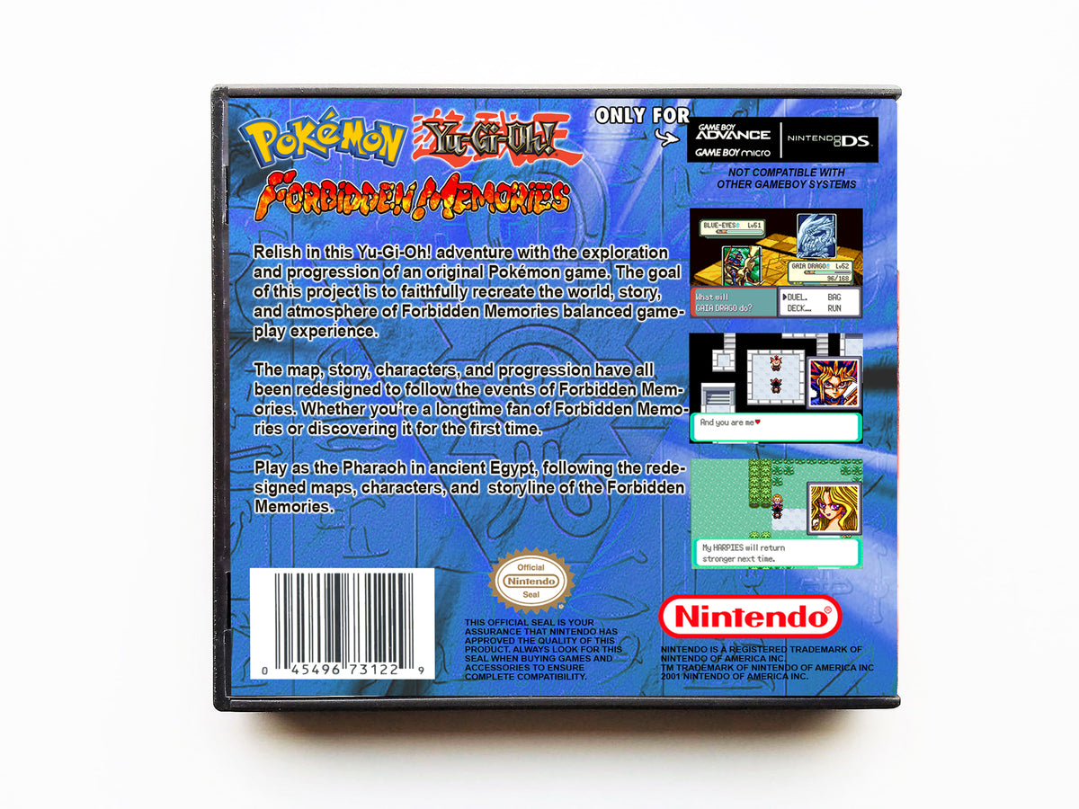Pokemon Yugioh Forbidden Memories (Gameboy Advance GBA)