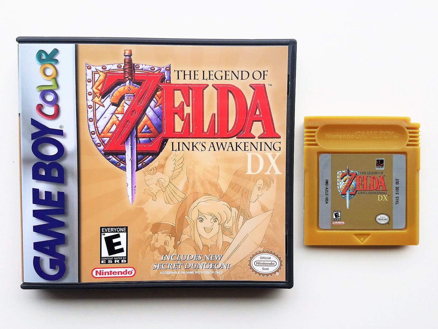 The fashion Legend of Zelda Link's Awakening DX Nintendo Gameboy Color CIB