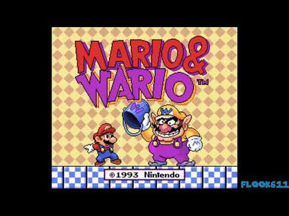 Mario and Wario - (Super Nintendo SNES)