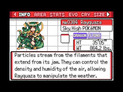 Pokemon Moemon Quetzal Emerald (Gameboy Advance GBA)