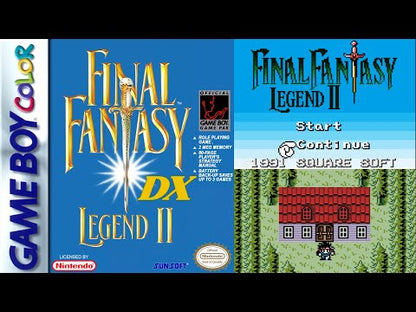 Final Fantasy Legend II DX "Now In Color" (Gameboy Color GBC)