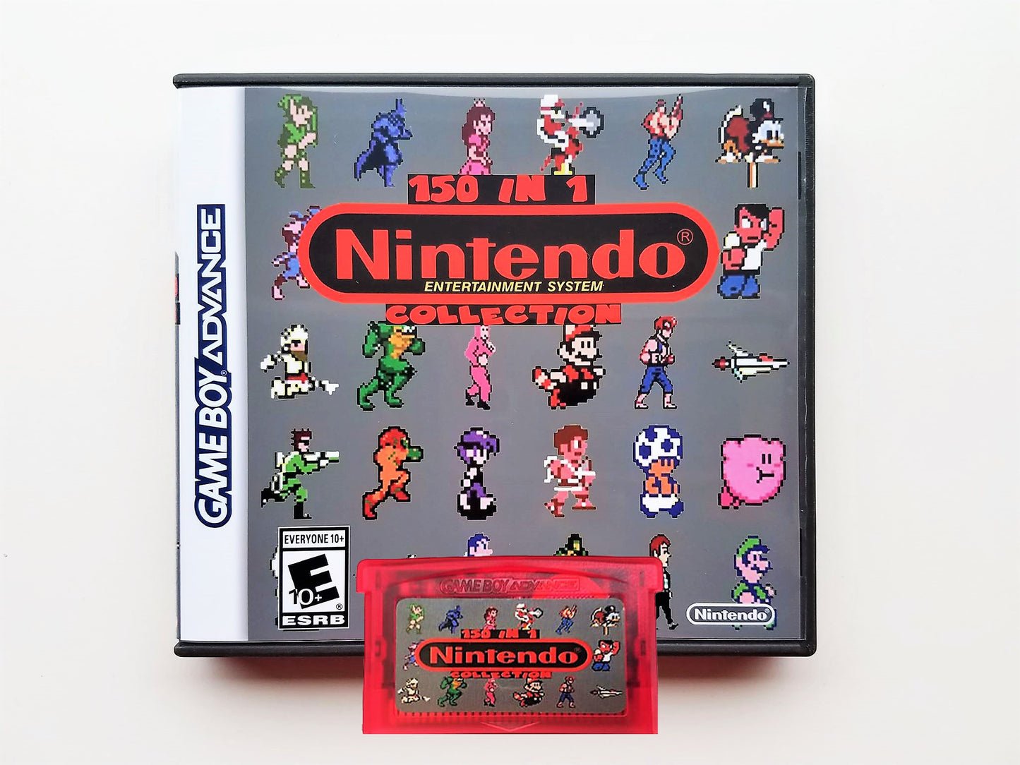 150 in 1 NES Classics Multicart - (Gameboy Advance GBA) Gray Edition