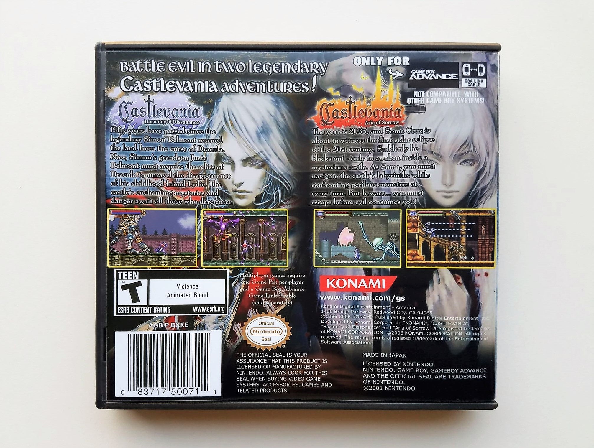 Castlevania Double Pack for Nintendo Gameboy hot Advance