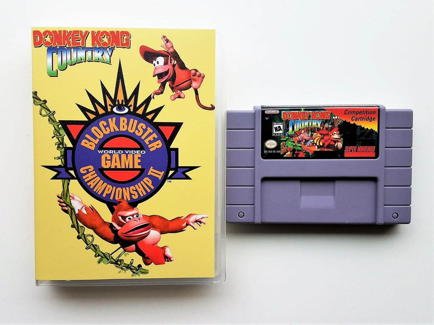 Donkey Kong Competition Cart Blockbuster Championship II - (SNES)