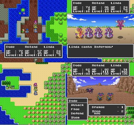 Dragon Quest I and II - (Super Nintendo SNES)