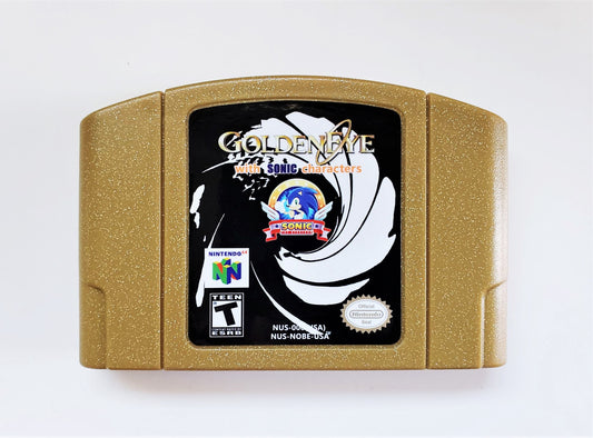 Golden Eye 007 with Sonic Characters (Nintendo 64 N64)