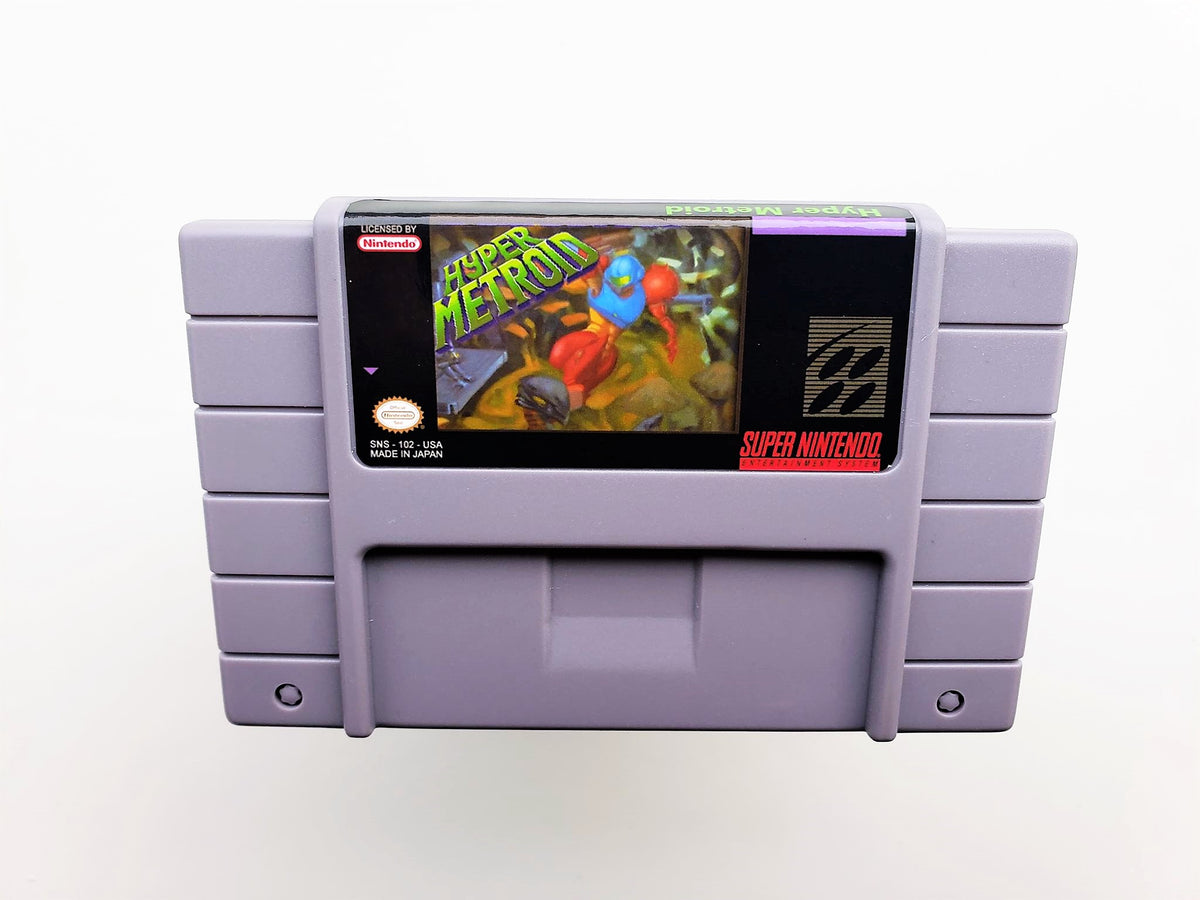 Hyper Metroid Box Hyper Metroid - Super Nintendo SNES English Fan Hack – Retro Gamers US