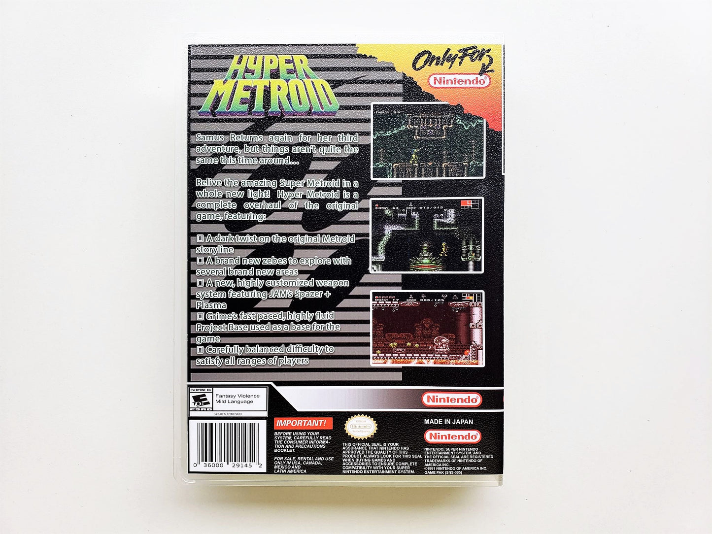 Hyper Metroid - (Super Nintendo SNES)