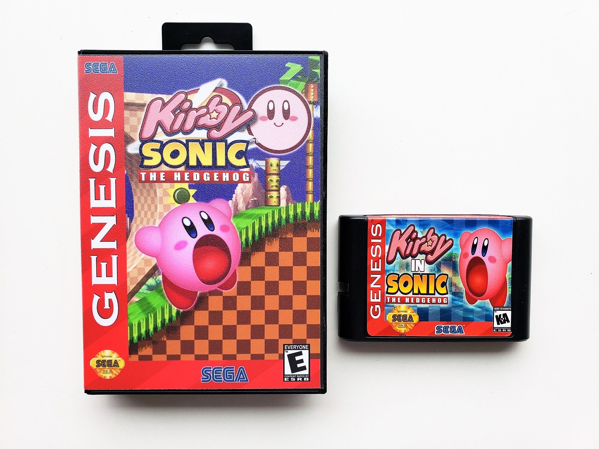 Kirby in Sonic The Hedgehog (Sega Genesis) English Sonic