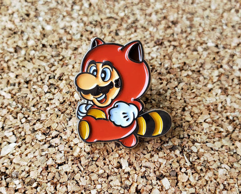 Tanooki Suit Raccoon Super Mario - Metal Enamel Collector Pin