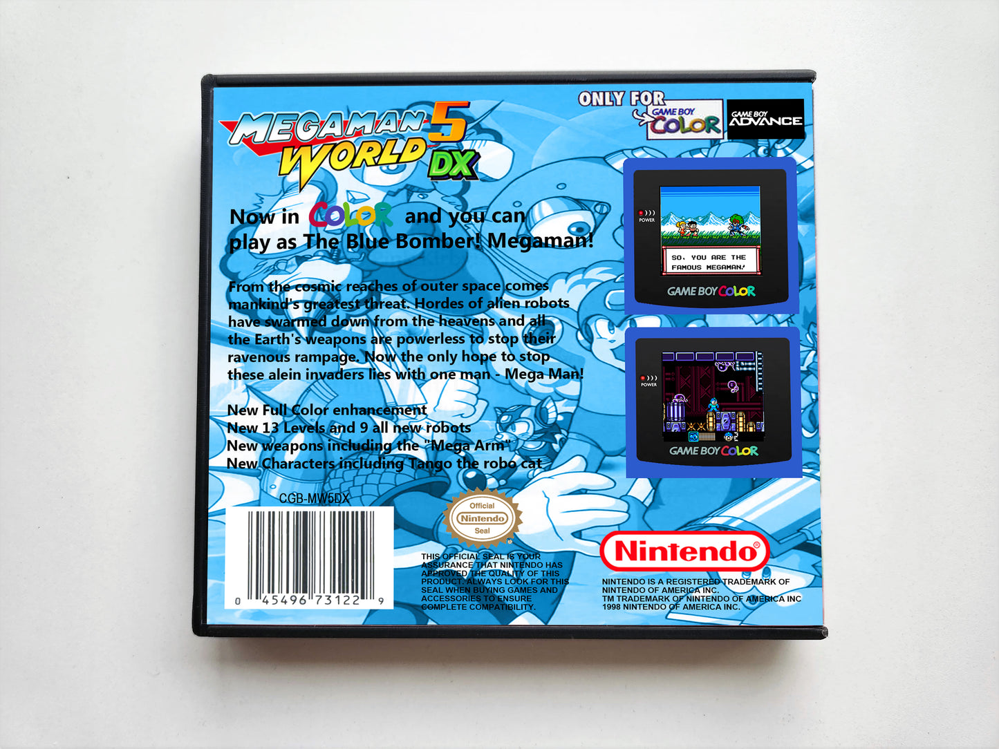 Mega Man World 5 DX (Gameboy Color GBC)