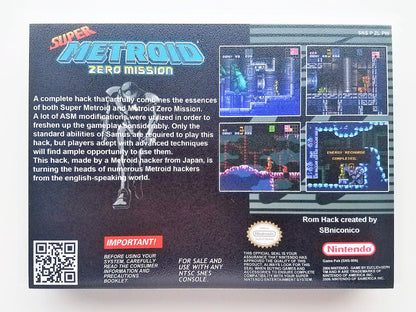 Super Metroid Zero Mission- (Super Nintendo SNES)