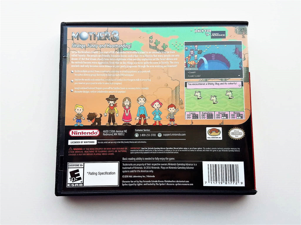 Mother 3 Game & Case (English Translated) Gameboy Advance GBA RPG