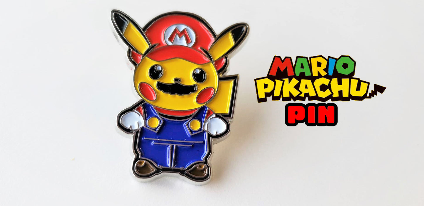 Pikachu x Mario - Metal Collector Pin