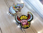 Lugia Meta Knight & Ho-oh Kirby - Metal Collector Pins