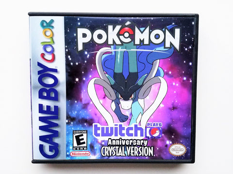 Pokemon Anniversary Crystal TPP Twitch Play (Gameboy Color GBC)