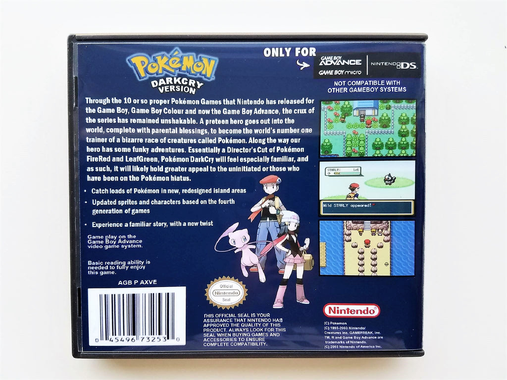 Pokemon Dark Cry (Gameboy Advance GBA) Custom Fan made Hack