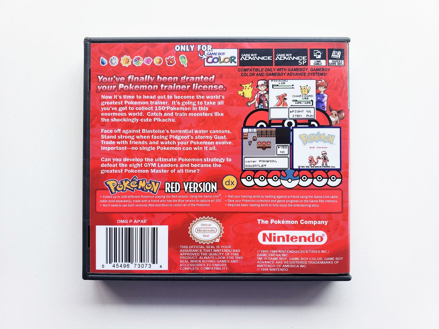 Pokemon Red DX "Full Color" (Gameboy Color GBC)