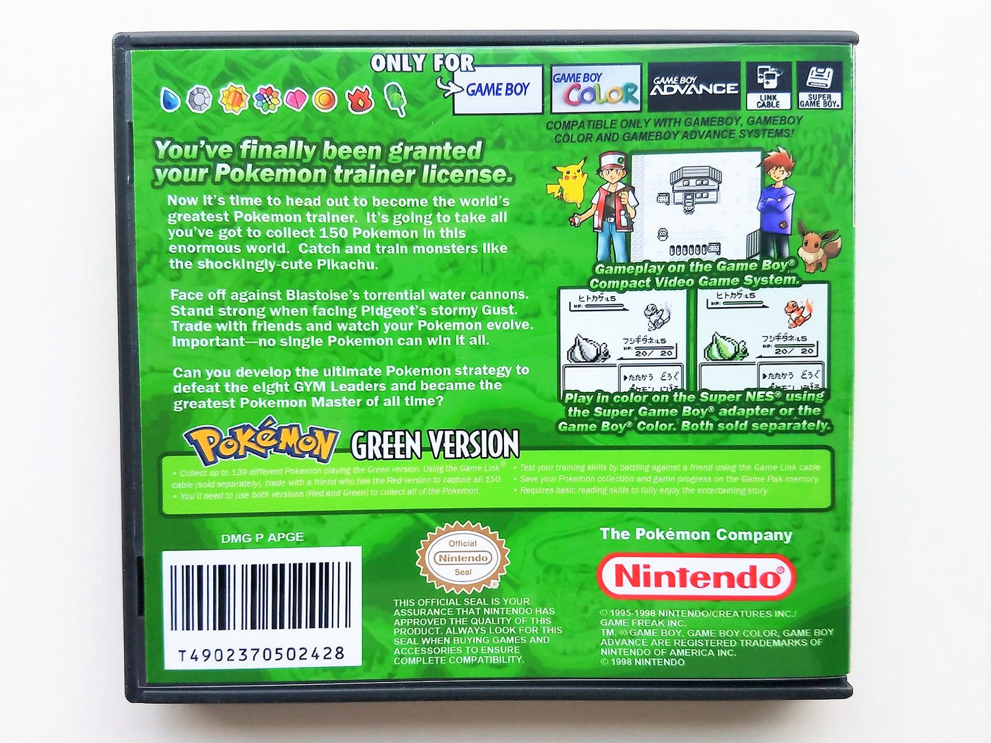 Pokemon Green (Gameboy GB)