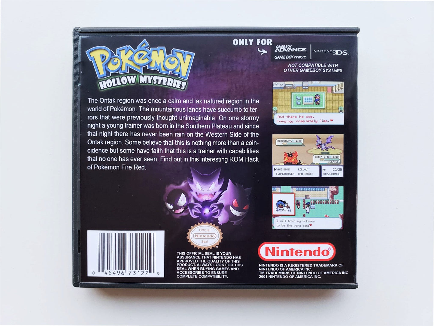 Pokemon Hollow Mysteries (Gameboy Advance GBA)