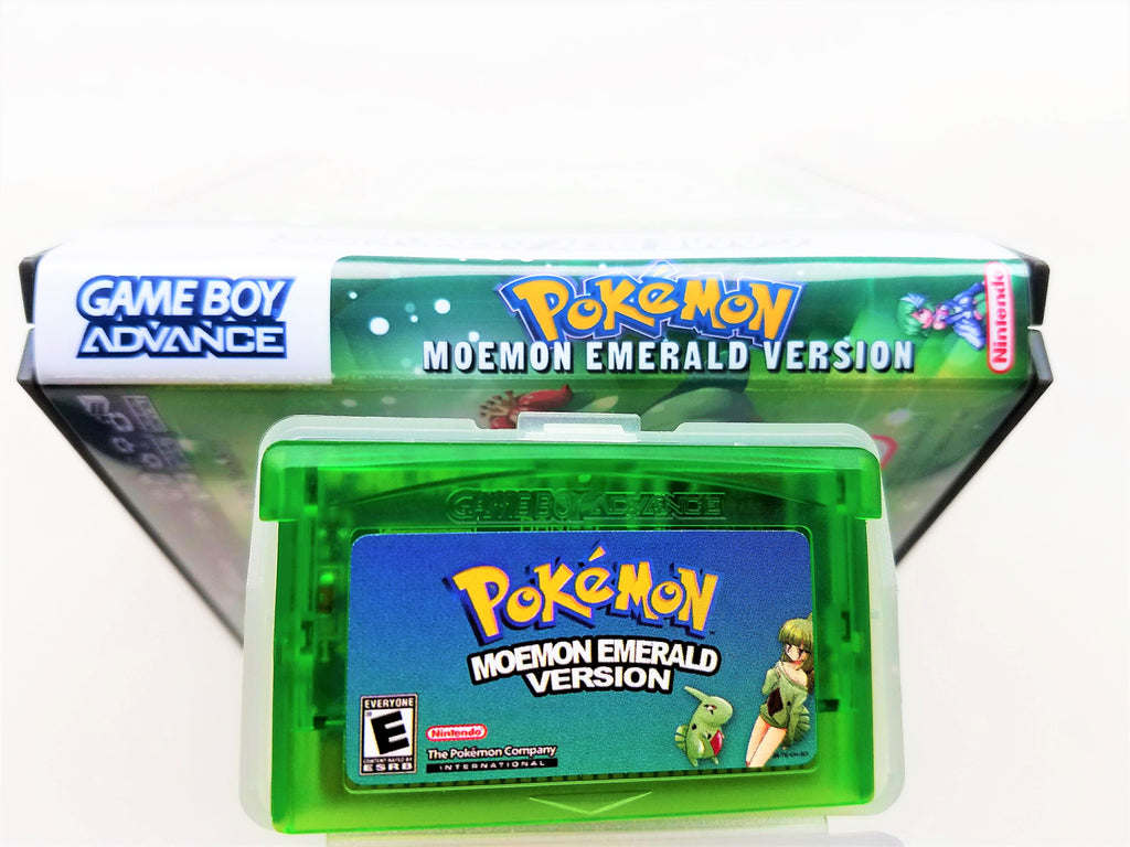 Pokemon Moemon Emerald Ver Gameboy Advance Gba Custom Fan Made Hack