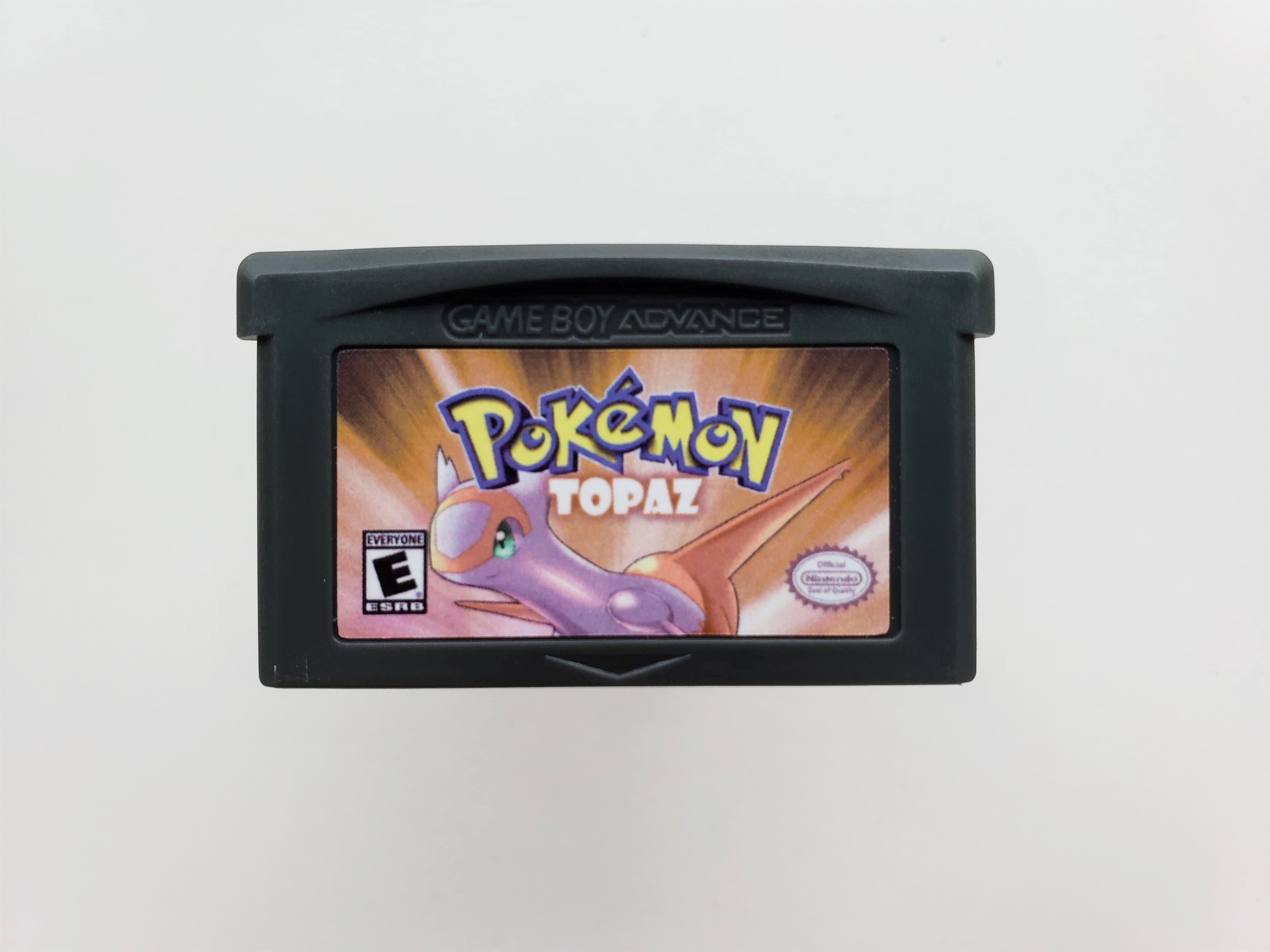 Pokemon Topaz (Gameboy Advance GBA) Custom Fan made Hack Fakemon