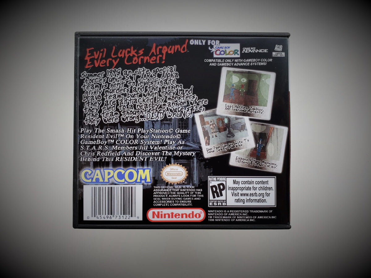 Resident Evil Unreleased Port Prototype Gameboy Color GBC Retro resident-evil-unreleased-port-prototype-gameboy-color-gbc-retro