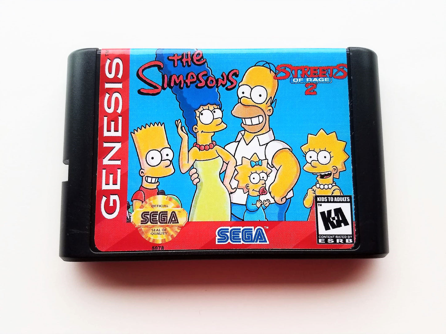 Simpsons in Streets of Rage 2 - (Sega Genesis)