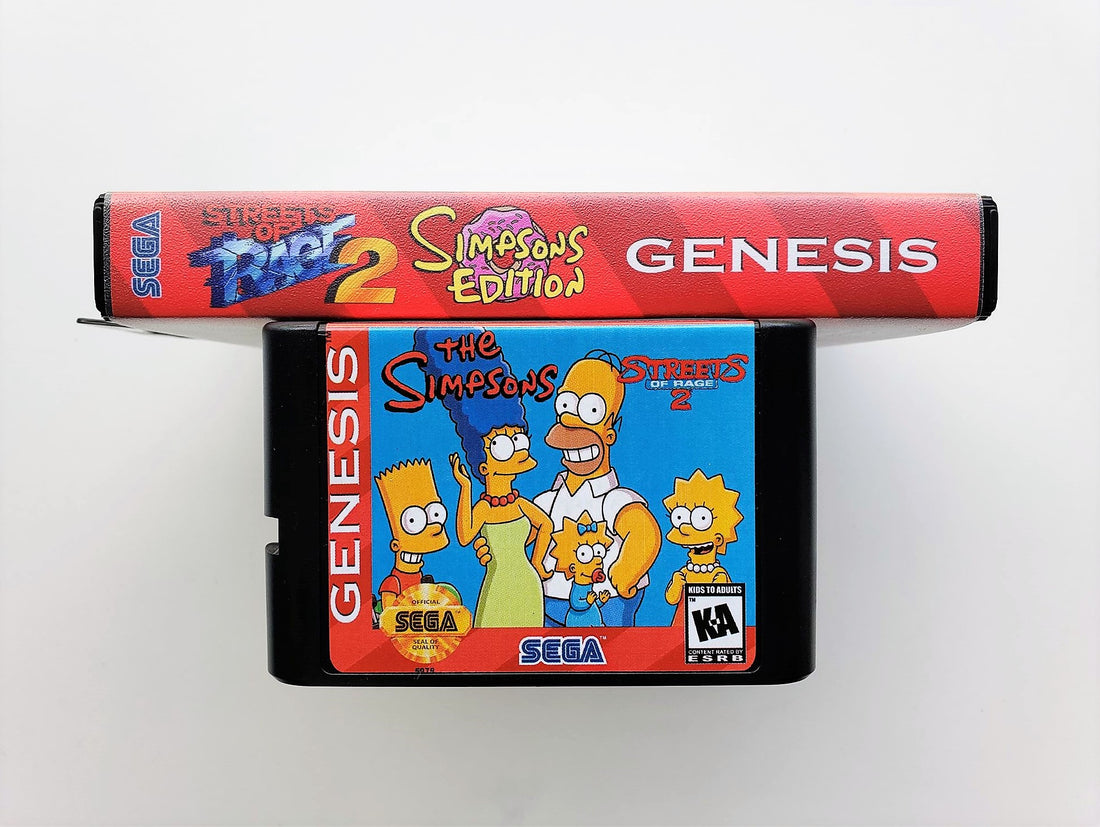Simpsons Road Rage Rom Simpsons in Streets of Rage 2 (Sega Genesis) English Custom Rom Hack ...