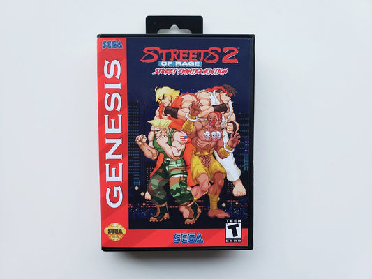 Street Fighter Edition - Streets of Rage 2 - (Sega Genesis)