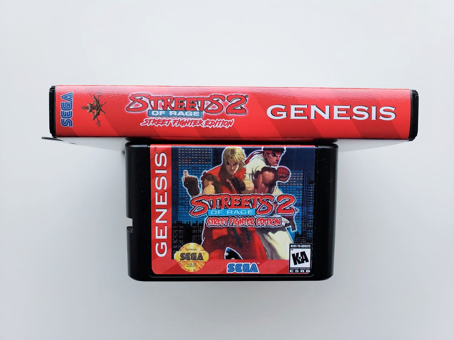 Street Fighter Edition - Streets of Rage 2 - (Sega Genesis)