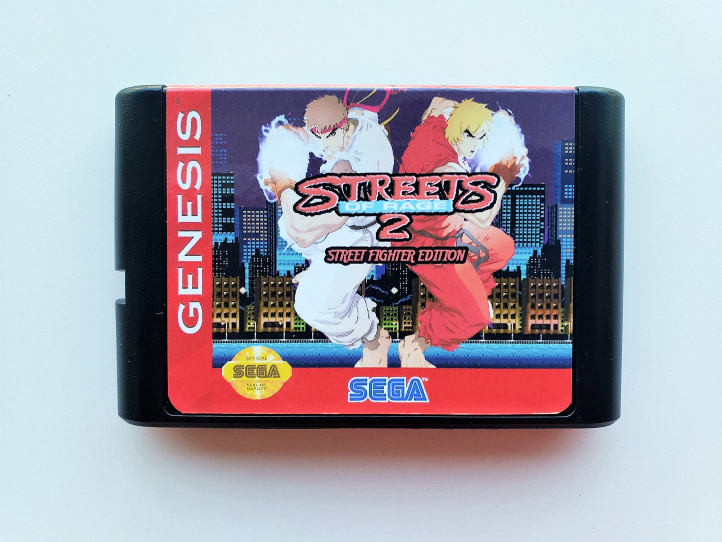 Street Fighter Edition - Streets of Rage 2 - (Sega Genesis)