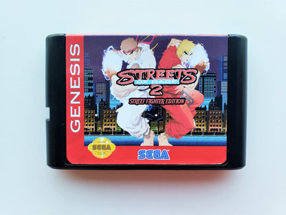 Street Fighter Edition - Streets of Rage 2 - (Sega Genesis)