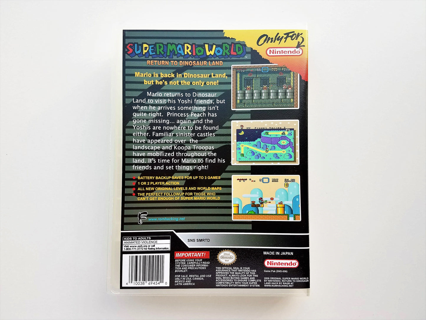 Super Mario World Return To Dinosaur Land- (Super Nintendo SNES)
