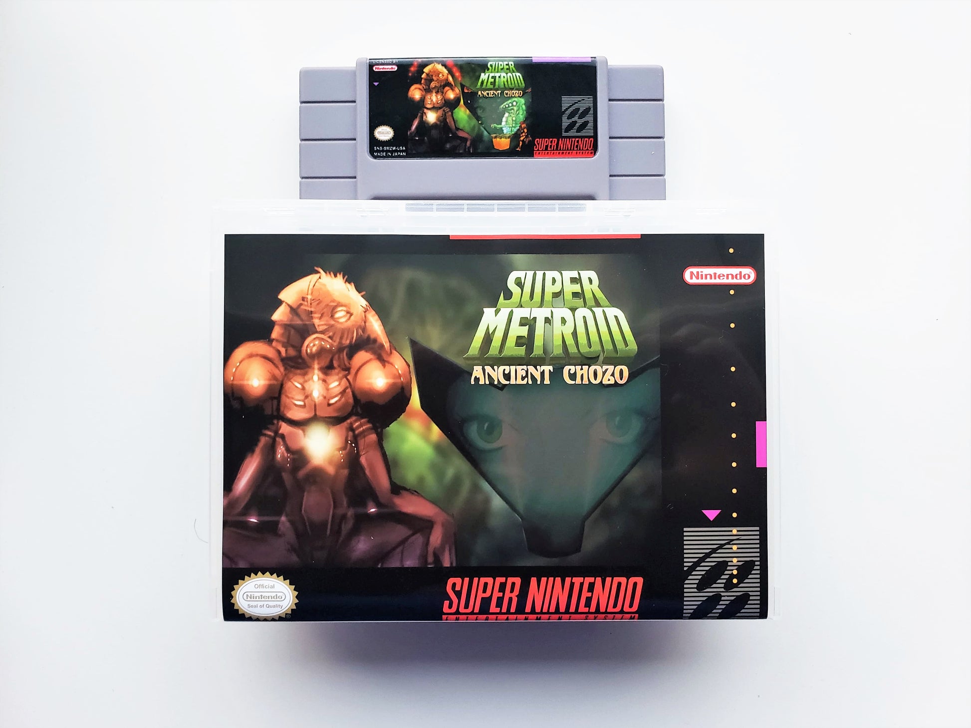 Super Metroid Ancient Chozo Super Nintendo SNES English Fan Hack