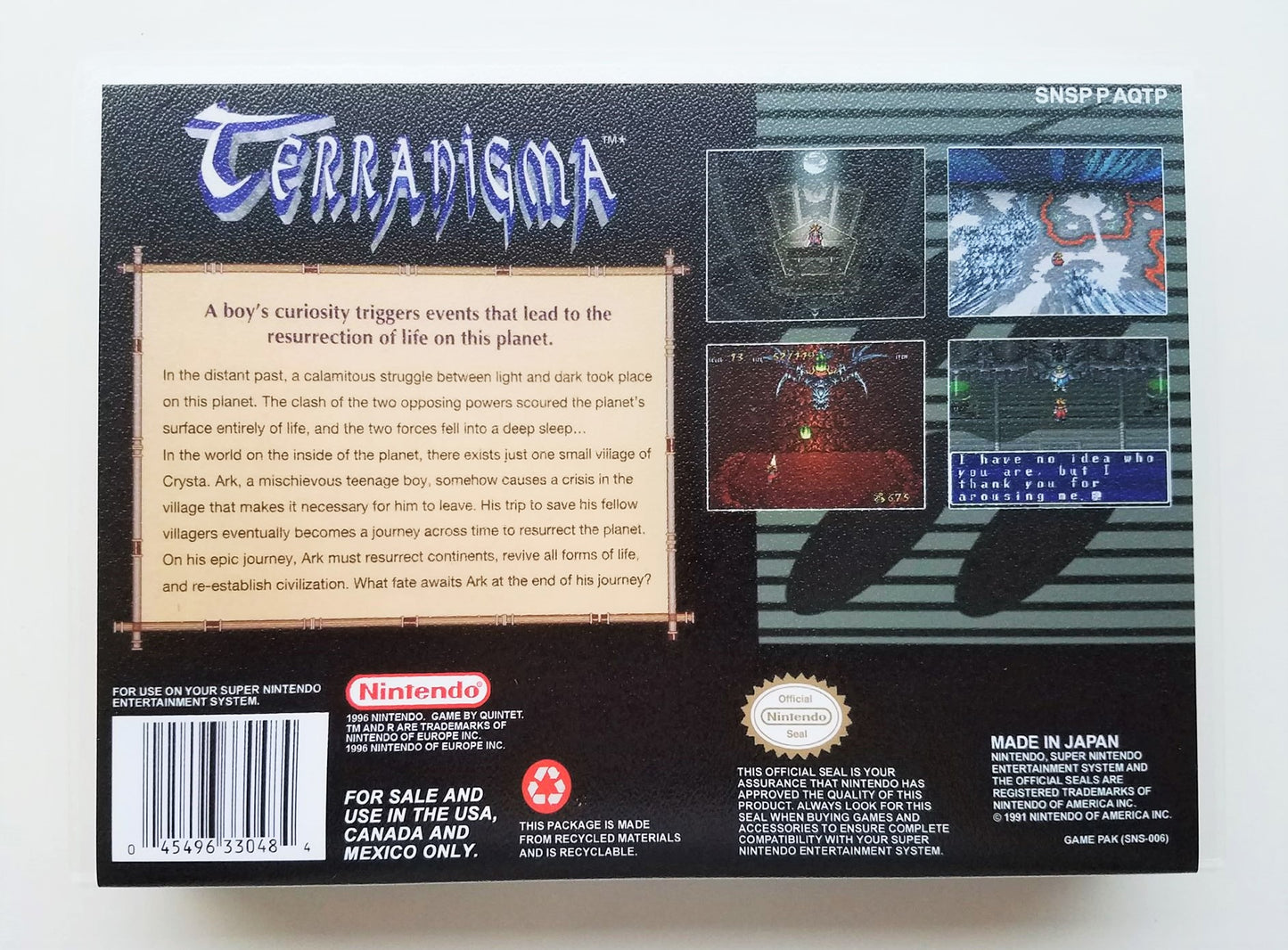 Terranigma - (Super Nintendo SNES)