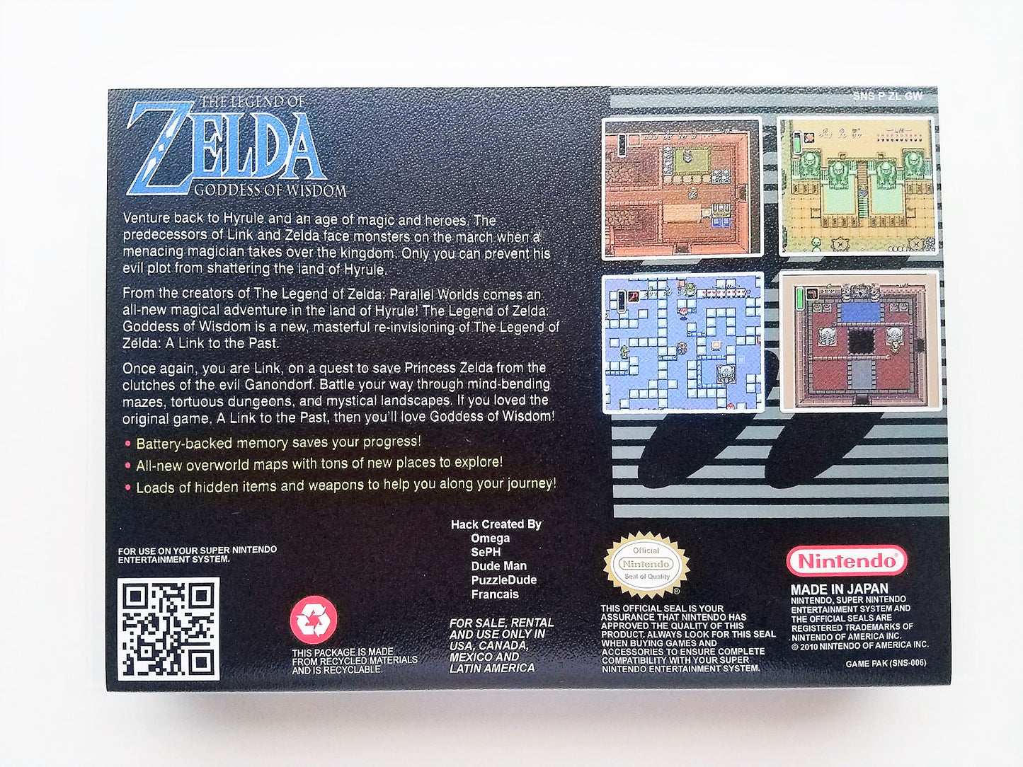 Zelda Goddess of Wisdom - (Super Nintendo SNES)