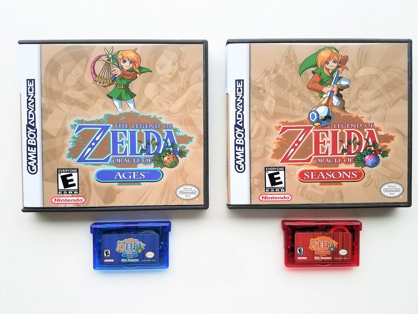 Zelda Oracle of Ages & Seasons (Gameboy Advance GBA)